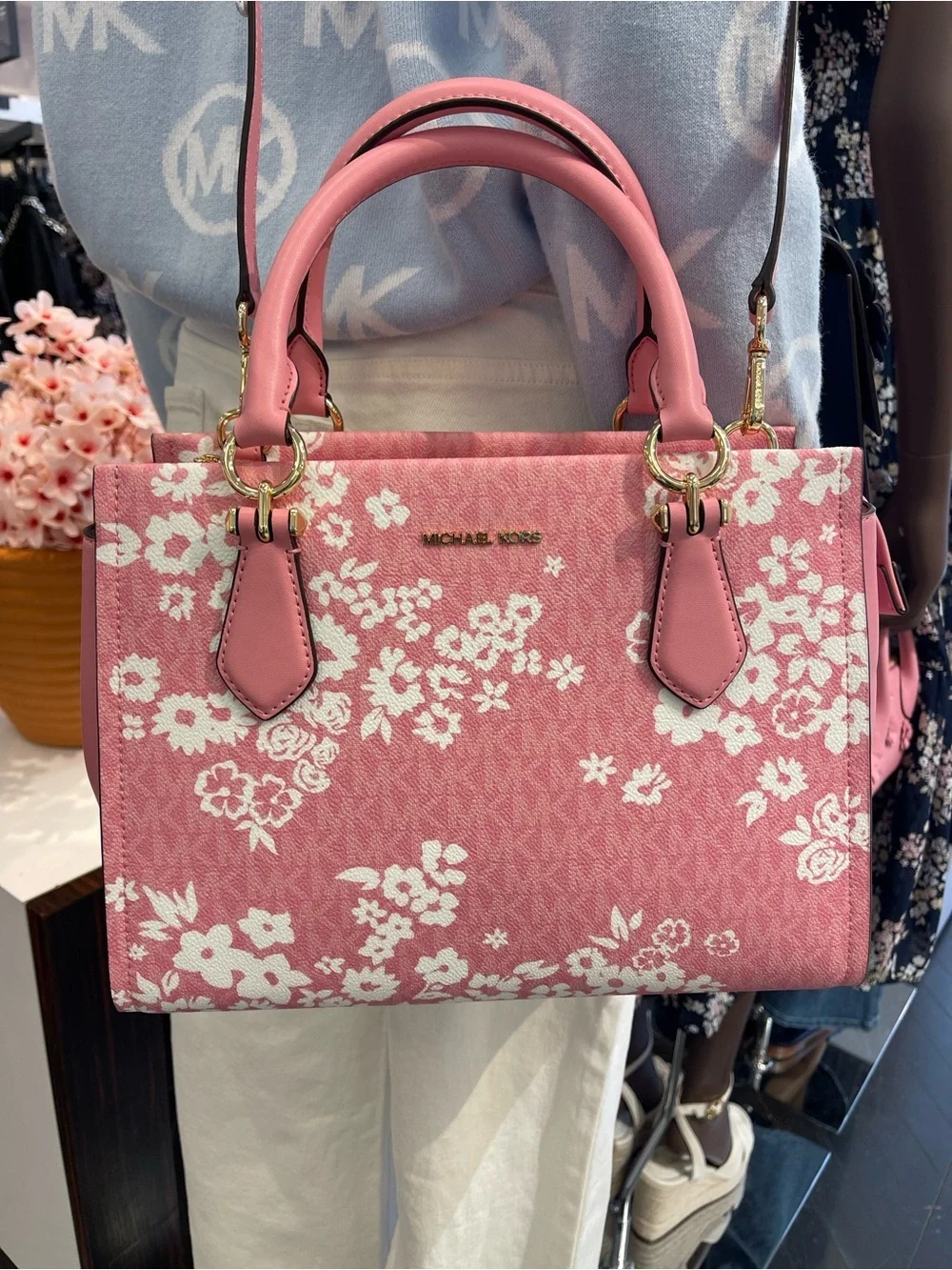 Michael Kors carnation canvas